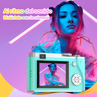 Cámara Retro Moda Digital 4K 64MP 16X para Niños y Adultos