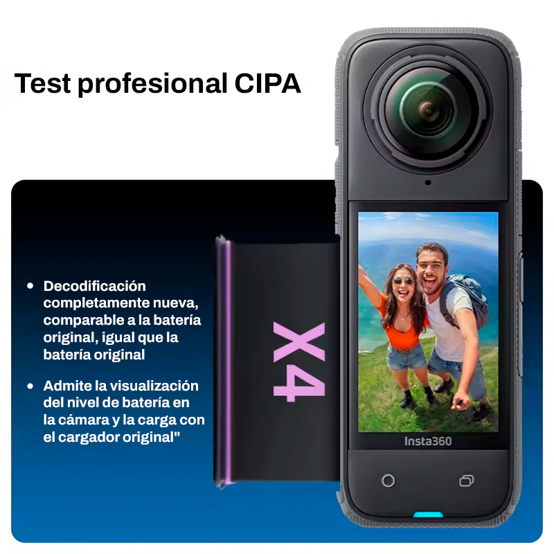 Batería Recargable para Insta360 X4 de 2500mAh