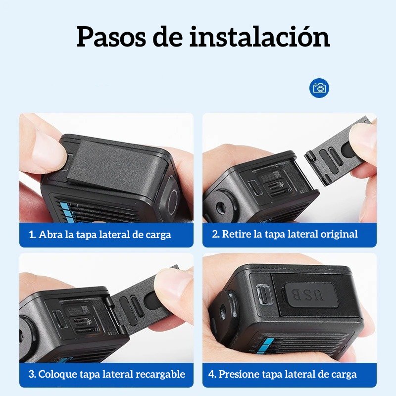 Repuesto Tapa Lateral Acceso Carga Para GoPro Hero 4K 2024