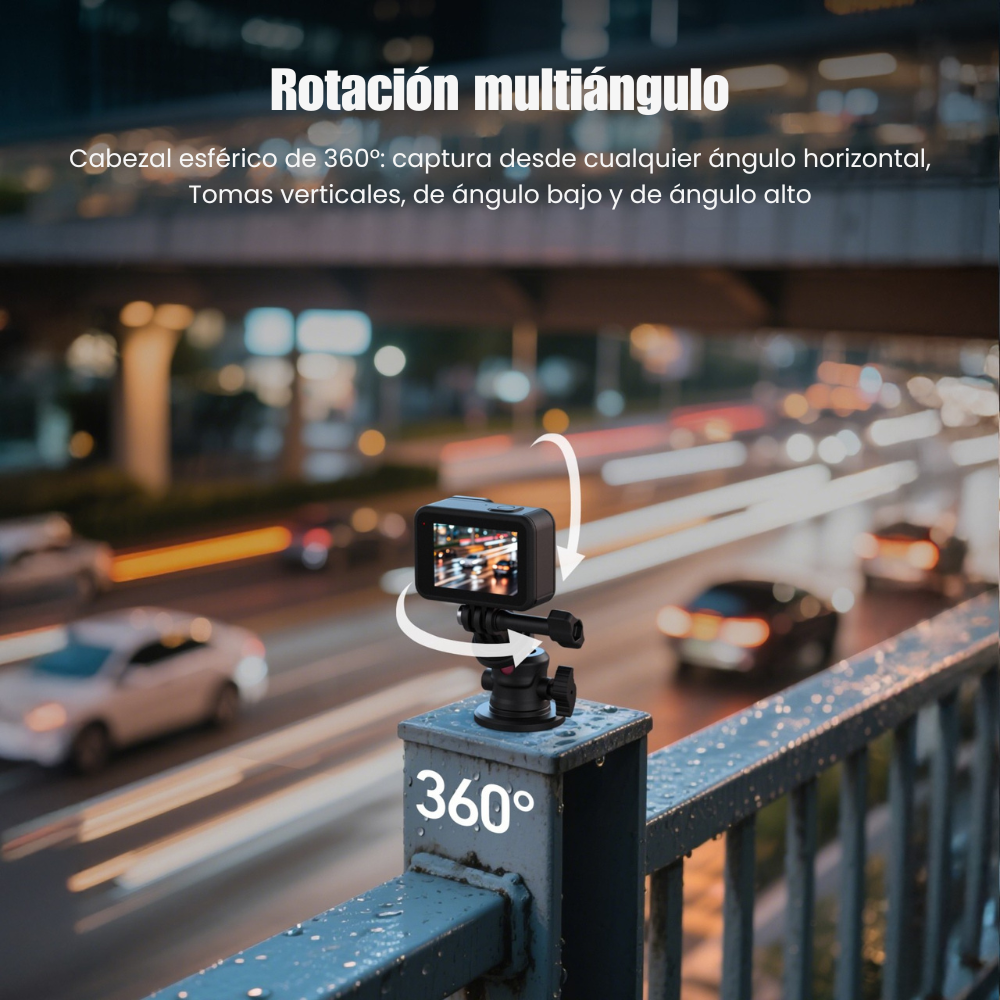 Soporte Magnético 360° para Cámaras Gopro Insta360 DJI Otras