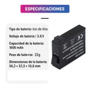 Batería Recargable para GoPro Hero 4 Black / Silver 1600 mAh