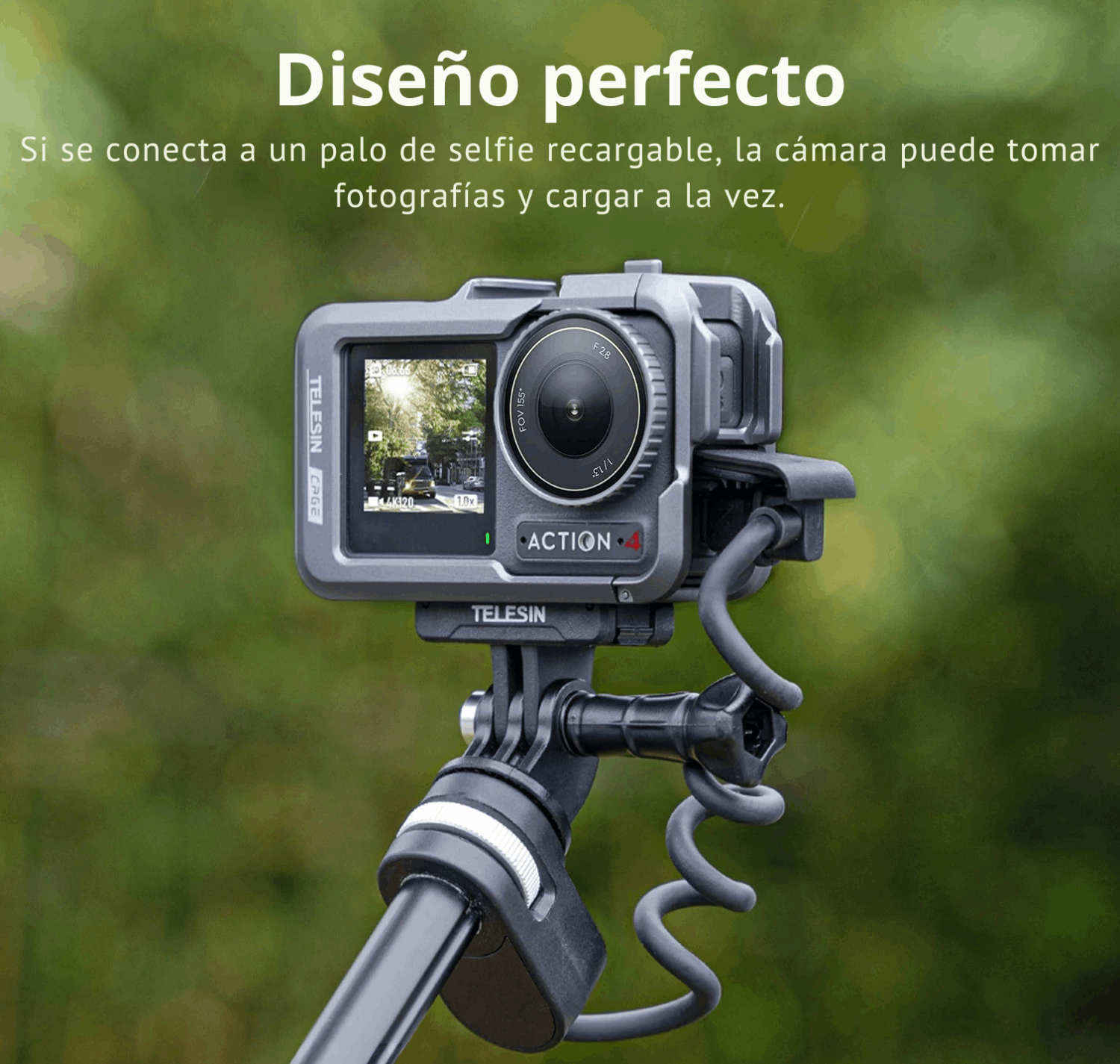 Marco Aluminio Protector para DJI Osmo Action 3 4 5 -Telesin