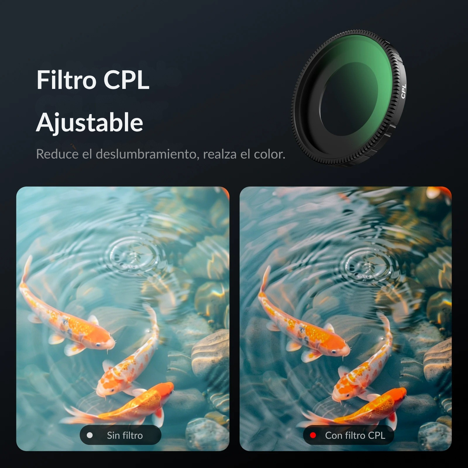 Kit de Filtros para DJI Osmo Nano CPL + ND8 ND16 ND32