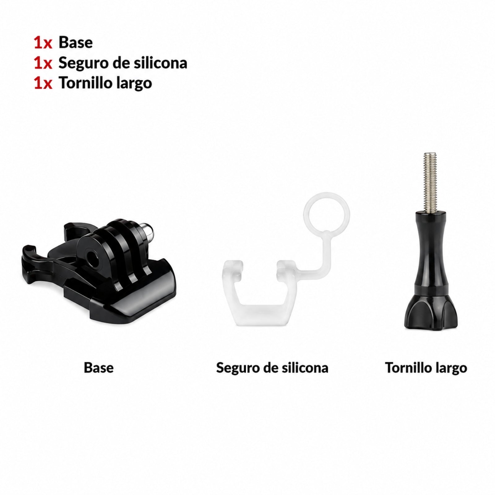 Pegatina con base curva y plana