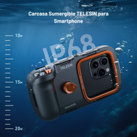 Carcasa Sumergible Celular con Control Remoto IP68 - Telesin