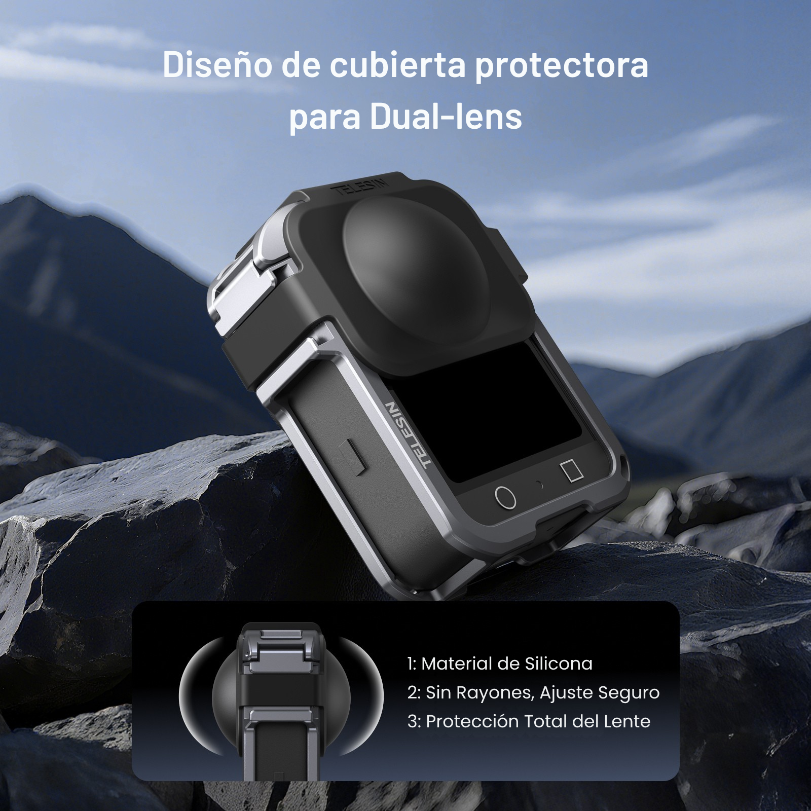 Jaula Aluminio para DJI Osmo 360 Protección Soporte Estable