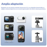 Bastón Selfie Aluminio 65cm para GoPro Insta360 Osmo y Otras