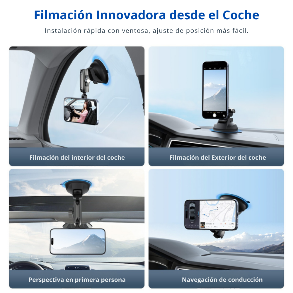 Ventosa Magsafe de Aluminio de Giro 360° para Celular