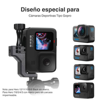 Adaptador Vertical de Aluminio para Go Pro