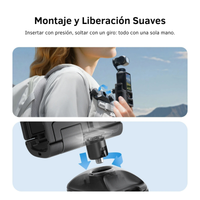 Soporte Mochila DJI Osmo Pocket 3 y 4 Montaje POV Manos Libres