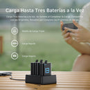 Cargador Triple con 2 Baterias para GoPro 13 Black Telesin