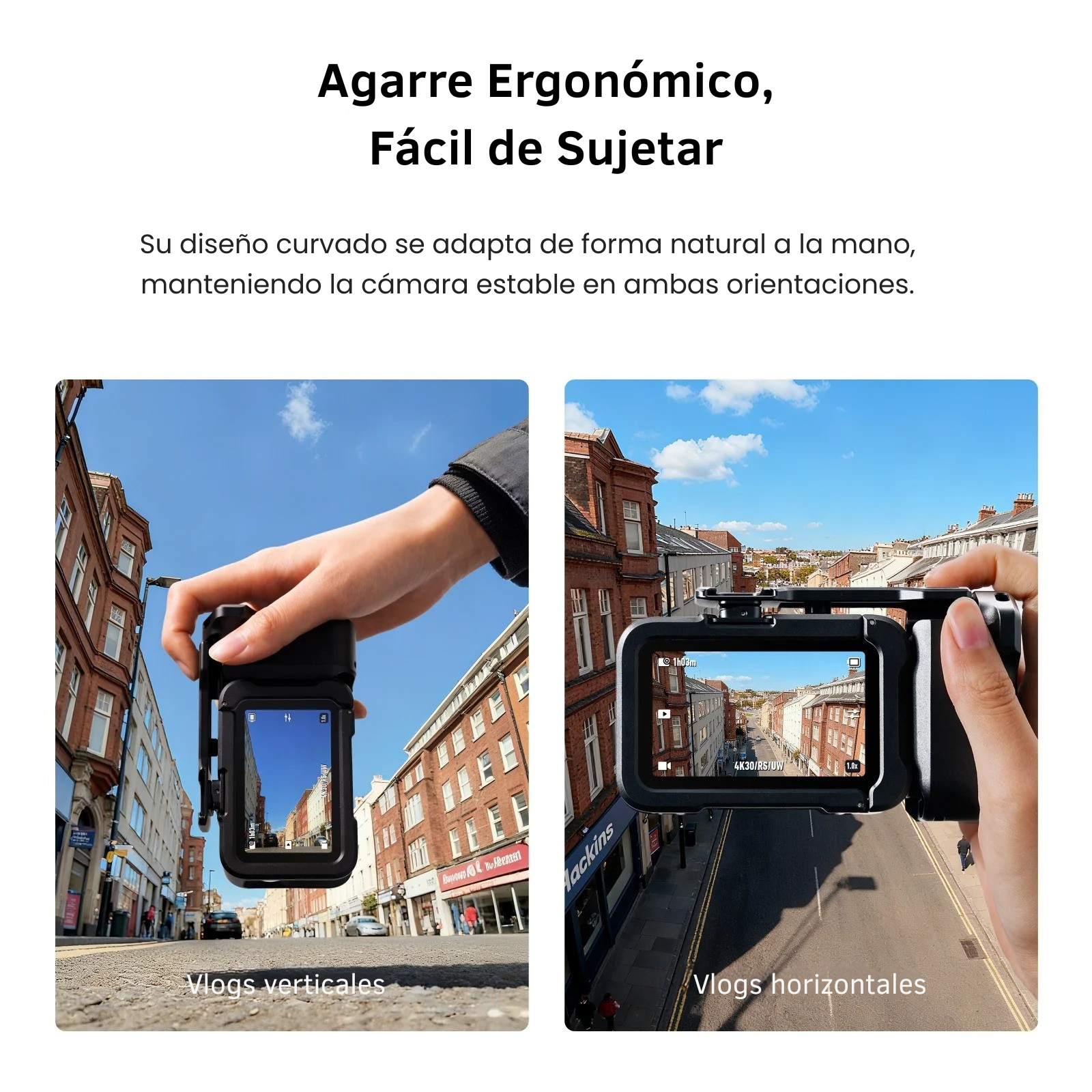 Kit Grip + Jaula Aluminio Empuñadura para DJI Osmo Action 6