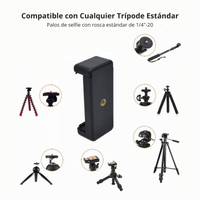 Soporte Clip Celular para Selfie Stick Trípode Montura Gopro