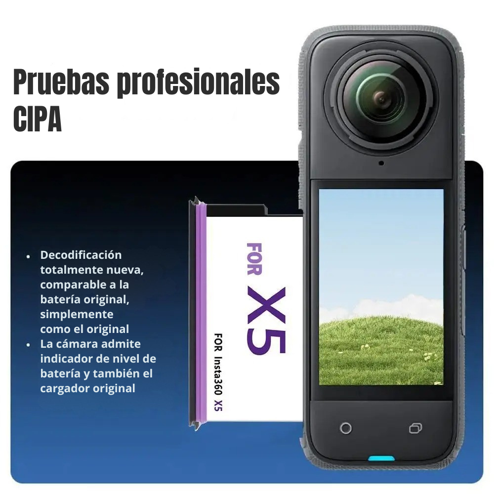 Batería Recargable para Insta360 X5 de 2800mAh