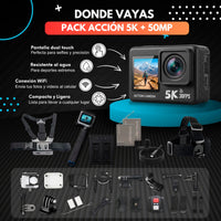 Pack Cámara Deportiva 5K