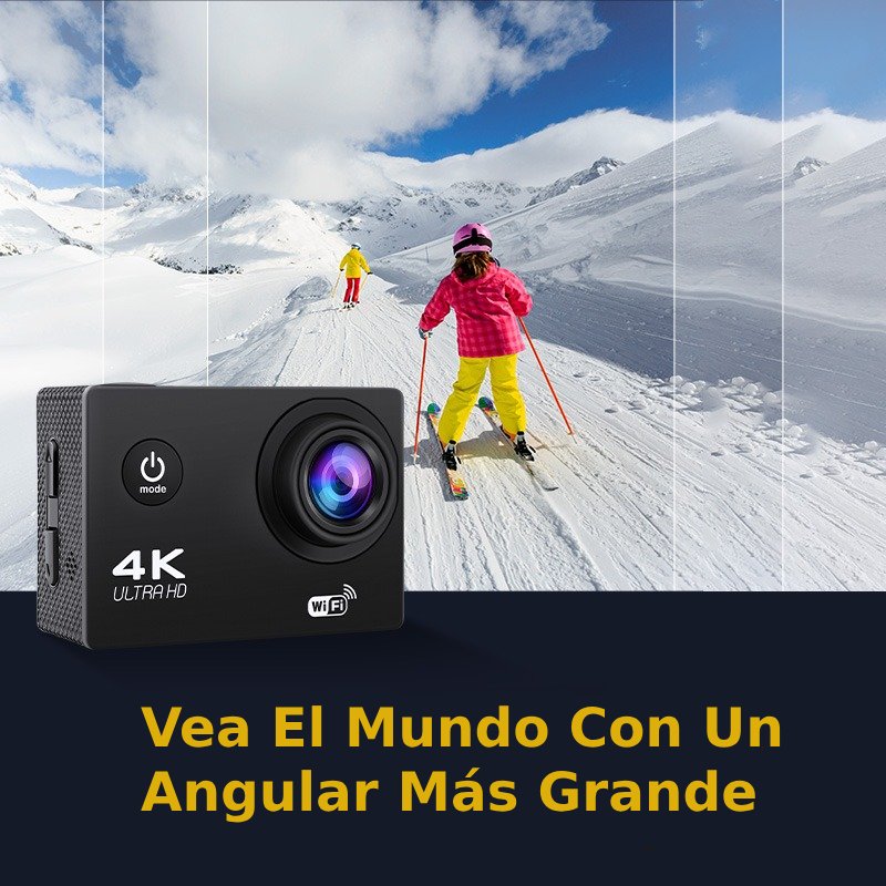 Cámara Acción Innedd 4K 16MP Deportiva con Pantalla y WIFI