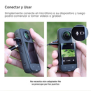 Micrófono Profesional Tipo-C para Cámaras Insta360 X2 X3