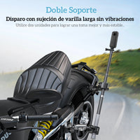 Doble Garra para Moto Bici Tubos con Cámaras GoPro y otras