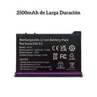 Batería Recargable para Insta360 X4 de 2500mAh