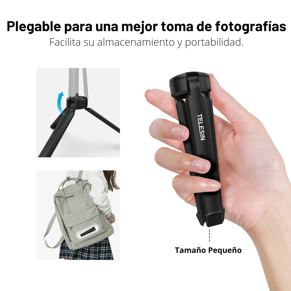 Trípode Aluminio para Cámaras Gopro Dji Osmo Insta360 Otras