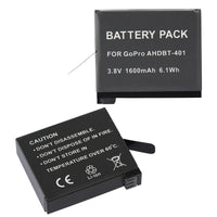 Batería Recargable para GoPro Hero 4 Black / Silver 1600 mAh