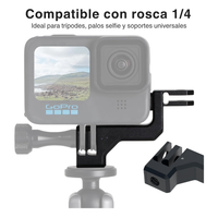 Adaptador Vertical de Aluminio para Go Pro
