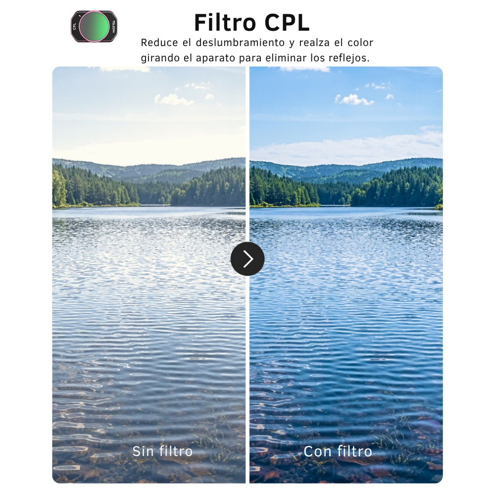 Kit 4 Filtros para DJI Osmo Pocket 3 y 4 VND CPL Black Rose