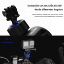 Soporte Bicicleta Cámara Acción Clip 360° Manubrio Ajustable