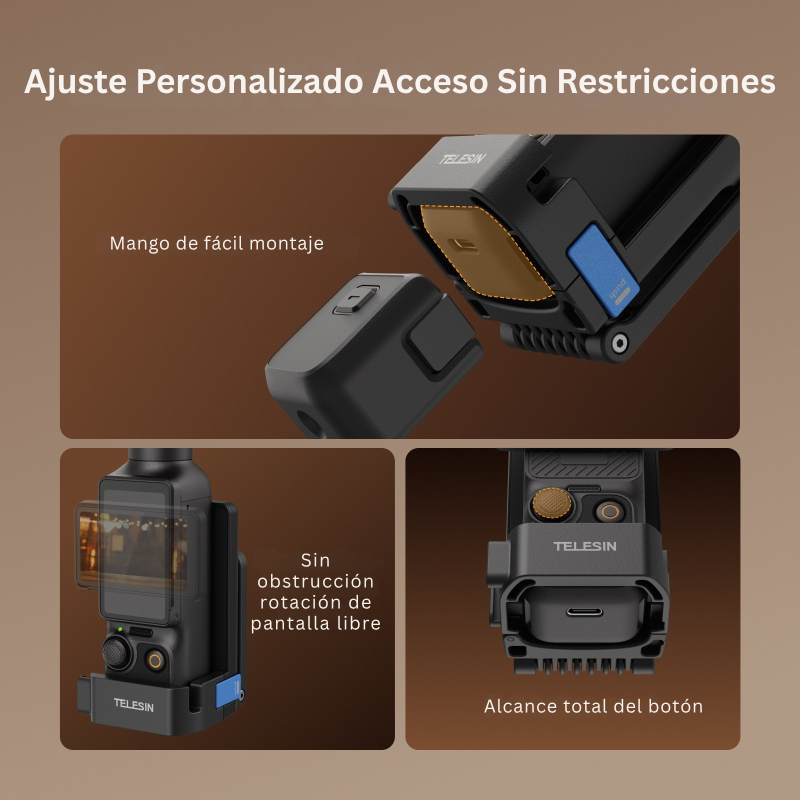 Soporte Magnético para Cámara DJI Osmo Pocket 3 y 4