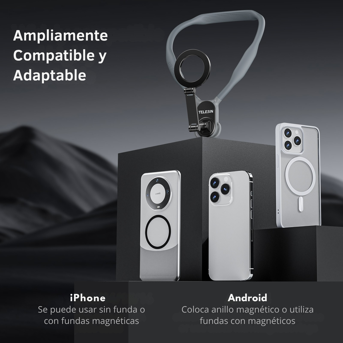 Soporte Correa de Cuello Magnético para Smartphone - Telesin