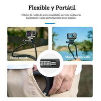 Soporte Cuello Magnético 2x1 para Smartphone y Camaras GoPro