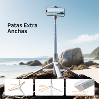 Selfie Stick 1.7m Trípode Apertura Automática Bluetooth