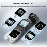 Cámara Pocket 4K 75MP con Gimbal 3 Ejes para Vlog Contenido