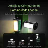 Luz LED MagFilm Cálida Fría Para Cámara y Smartphone Vlog