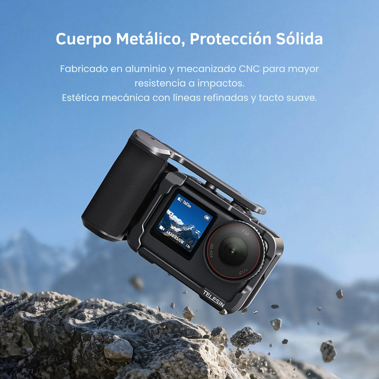 Kit Grip + Jaula Aluminio Empuñadura para DJI Osmo Action 6