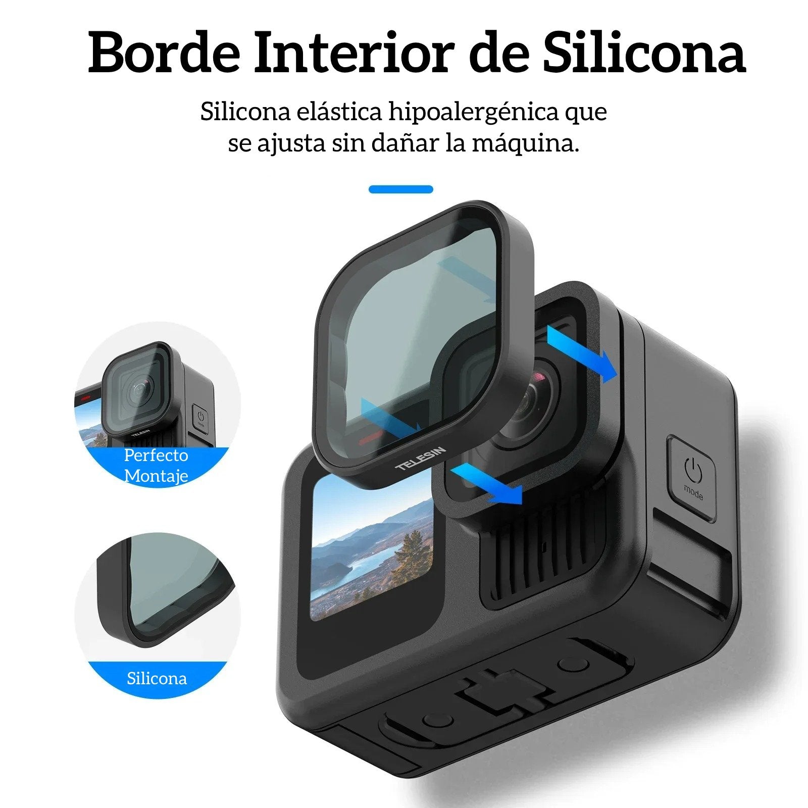 Pack 4 Filtros para GoPro Hero 13 CLP/ND64/32/16 - Telesin