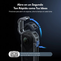 Jaula de Aluminio para Insta360 X5 + Protector - TELESIN