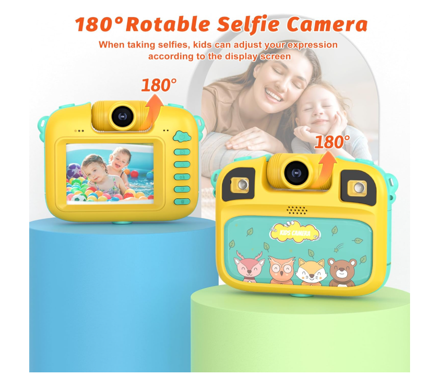 Cámara Deportiva Infantil Impermeable 1080P Pantalla Acción