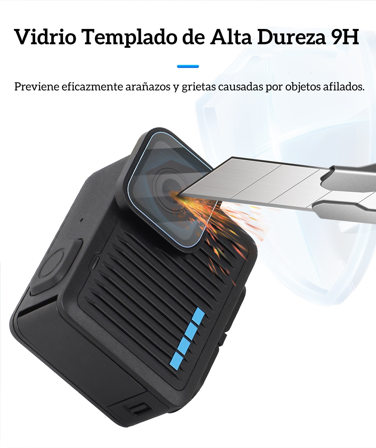 Láminas de Vidrio Templado para GoPro Hero 4K 2024