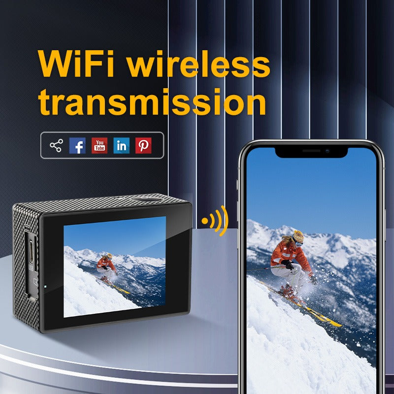 Cámara Acción Innedd 4K 16MP Deportiva con Pantalla y WIFI