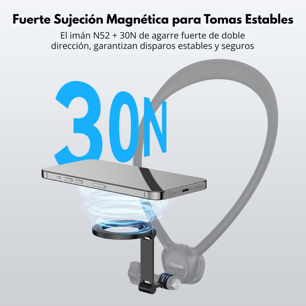 Brazo Magsafe Aluminio Celular para Accesorios de Cámara