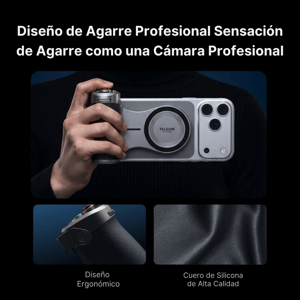 Grip Magnético Carga Inalambrica 3200mAh para iPhone Android