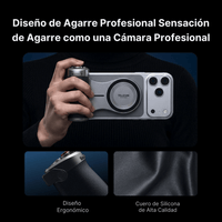 Grip Magnético Carga Inalambrica 3200mAh para iPhone Android