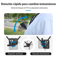Soporte Cuello Magnético 2x1 para Smartphone y Camaras GoPro