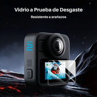 Lámina Protector Pantalla Vidrio 9H para Gopro Max 2