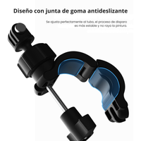 Soporte Bicicleta Cámara Acción Clip 360° Manubrio Ajustable