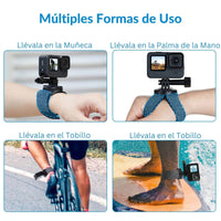 Correa de Muñeca 360° para Cámara Deportiva Gopro y otras