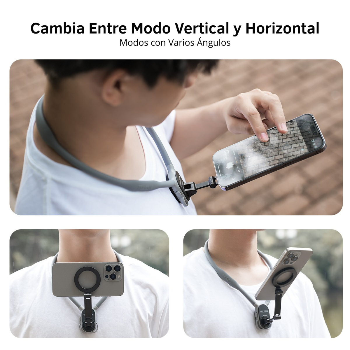 Soporte Correa de Cuello Magnético para Smartphone - Telesin