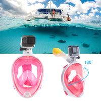 Mascara Snorkel  de Buceo con Base para Cámaras Antiempañante Talla L/XL / Shoot
