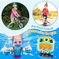 Cámara Deportiva Infantil Impermeable 1080P Pantalla Acción